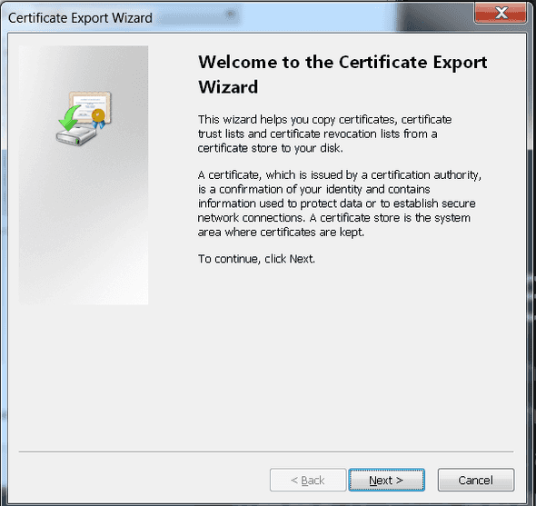 Certification Paths Window