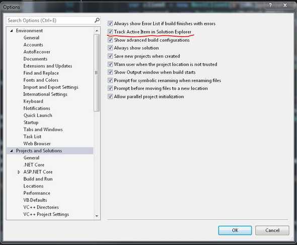 add project to solution visual studio hotkeys